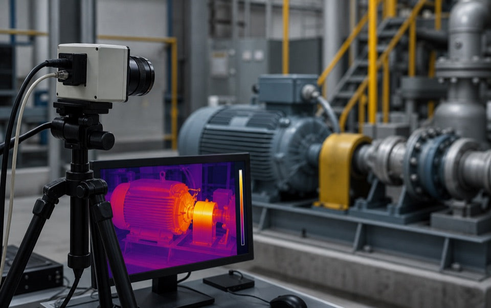Industrial thermal imaging camera monitoring equipment